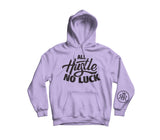 All Hustle No Luck Hoodie with White logo